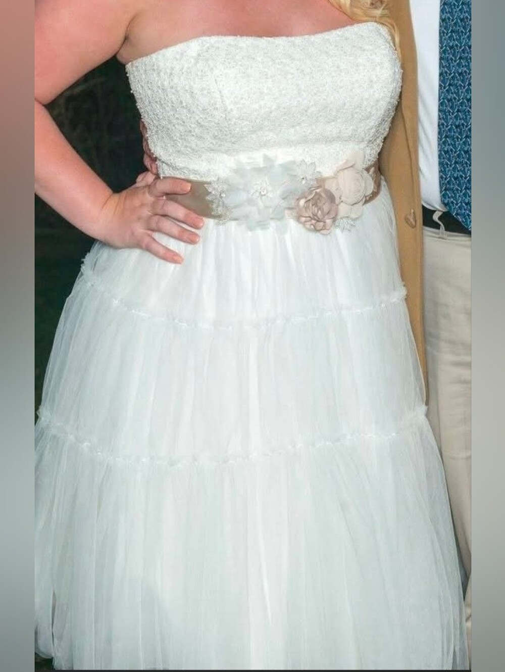 Galina Tea Length Tulle Gown